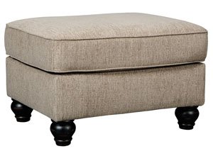 Blackwood Taupe Ottoman