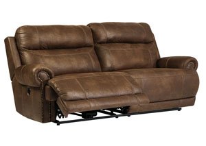 Austere Brown 2 Seat Reclining Power Sofa