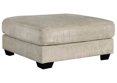 Ardsley Pewter Oversized Accent Ottoman