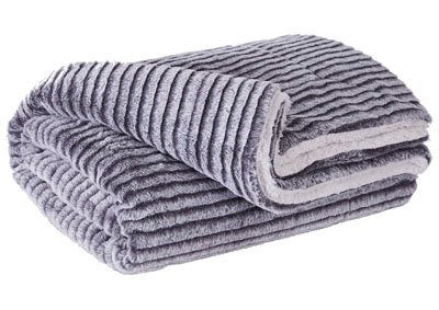 Metea Gray/Black Throw