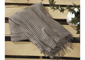 Mendez Taupe Throw (3/CS)