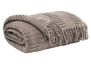 Mendez Taupe Throw