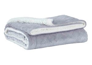 Asaka Gray Throw (Set of 3)