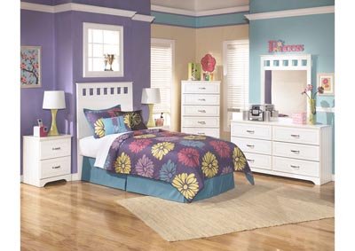 Lulu Twin Panel Headboard, Dresser & Mirror
