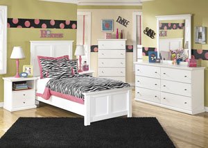 Bostwick Shoals Twin Panel Bed, Dresser & Mirror