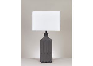Patience Gray Ceramic Table Lamp (Set of 2)