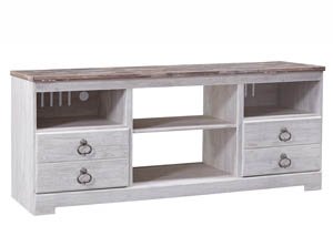 Willowton Whitewash Large TV Stand