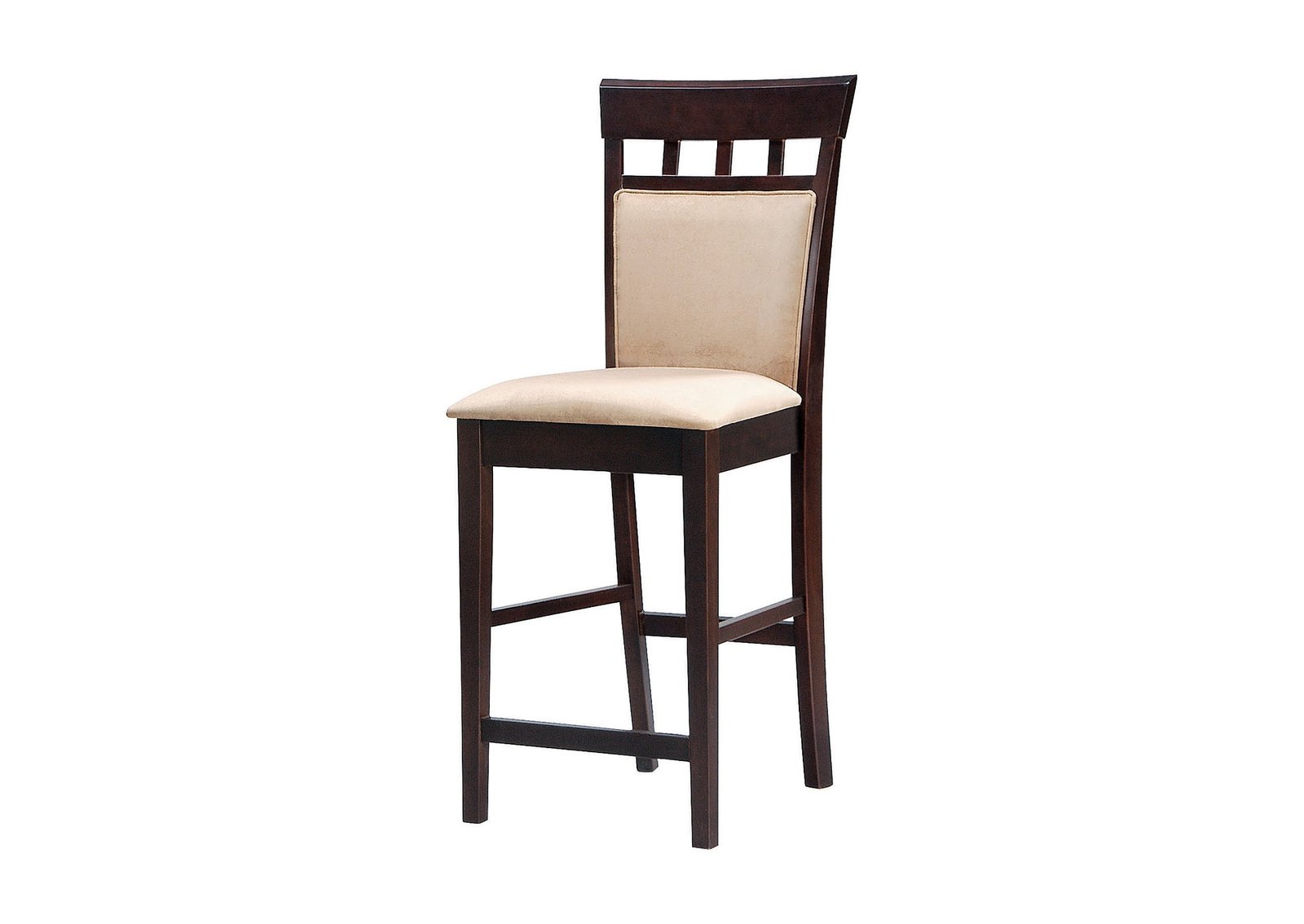 Upholstered Counter Height Stools Cappuccino And Tan [Set of 2],Coaster Furniture