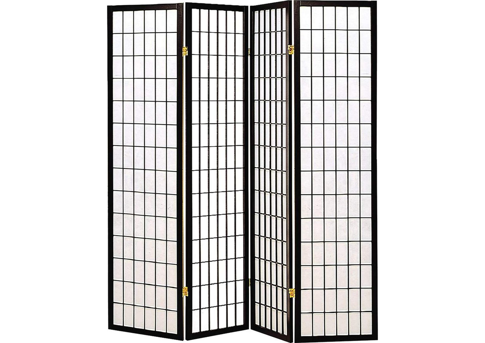 Cultured Pearl Transitional Black Four-Panel Screen,Coaster Furniture