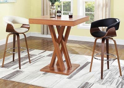 Light Walnut Bar Table