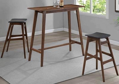 Natural Walnut Bar Table