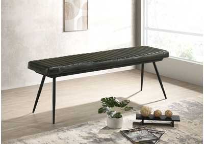 Image for Partridge Cushion Bench Espresso and Black
