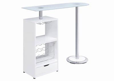White Bar Table