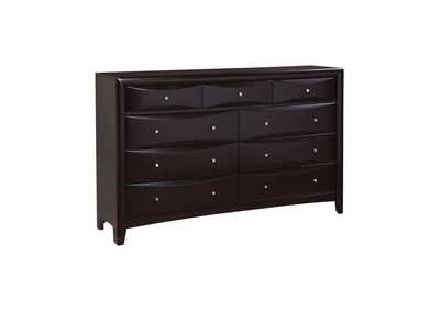 Image for Licorice Phoenix Transitional Deep Cappuccino Dresser