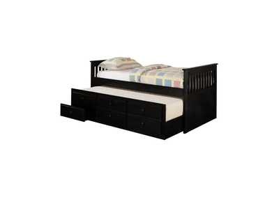 Transitional Black Twin Daybed