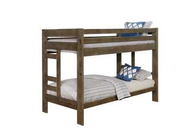 Image for Wrangle Hill Twin over Twin Bunk Bed Gun Smoke