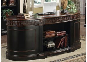 Two Tone Oval Desk