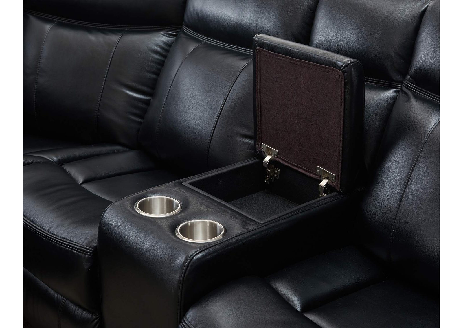 Black Sectional W/ Led Lighting,Global Furniture USA